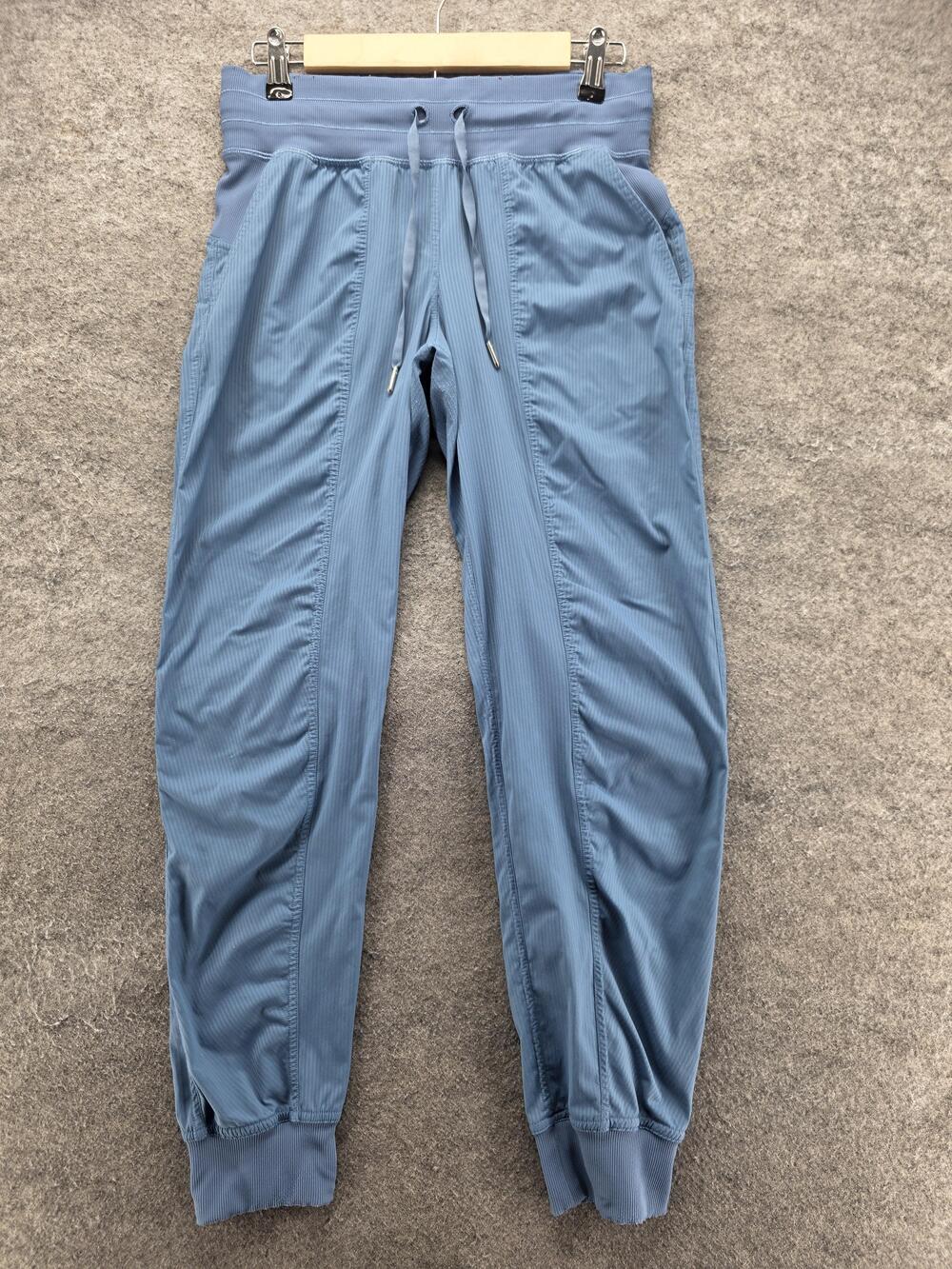 Lululemon Pants Womens 6 Blue Jogger Elastic Waist Pockets Stretch 28 Inseam